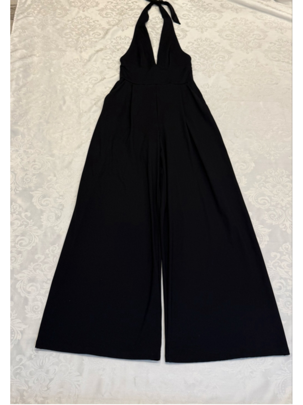 Susana Monaco Black Spandex Jumpsuit NWOT Size S - Picture 4 of 6